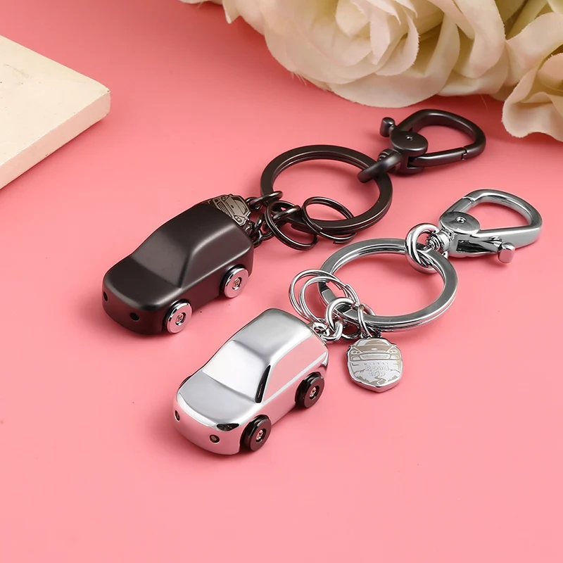 Buy milesi metal car led keychain Light key holder