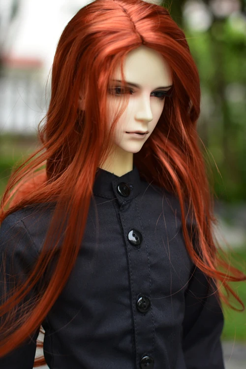 Бесплатная доставка 1/3 8 9 &quotBJD парик Супер кукла модный стиль длинный мохеровый