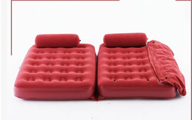 5 in 1 multifunctional large bean bag chair,inflatable folding lounger,red oversived 2 people foldable sofa beanbag beds