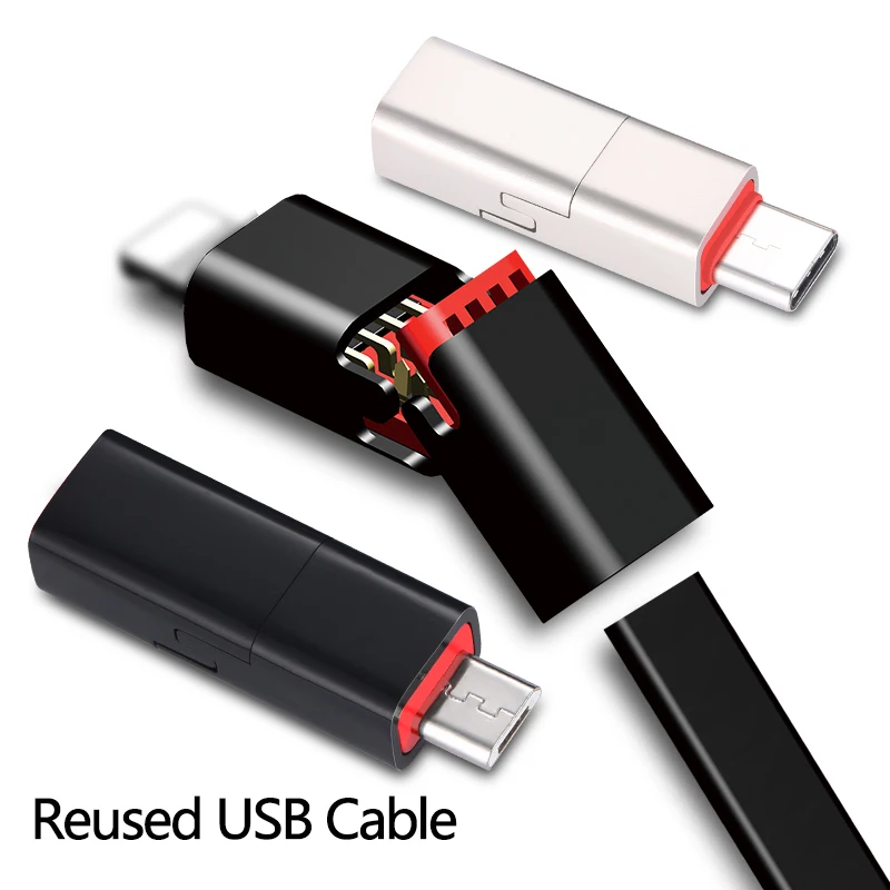 

TTKK Reused Repairable USB Data Cable Charger Data Cable Reusable USB Cable 1.5m