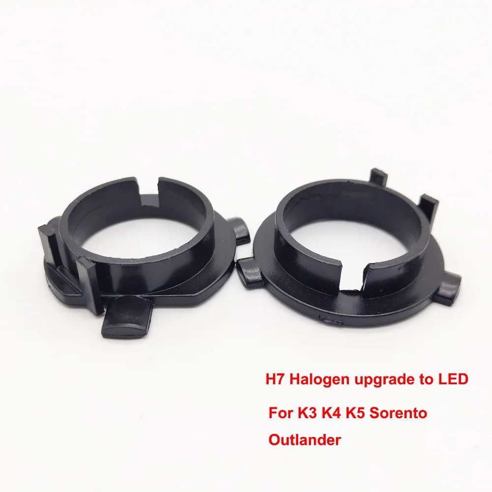 

2pcs LED H7 Bulb Holder Adapter for Hyundai Veloster i30 H7 LED headlight headlamp H7 base adapter for KIA K4 K5 Sorento CEED
