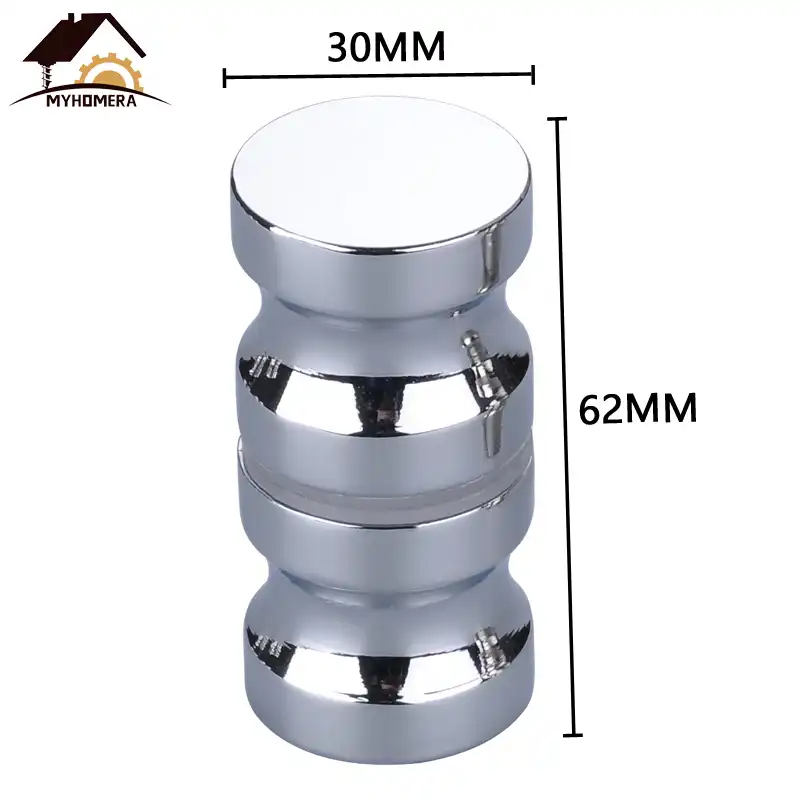 Myhomera Door Handle Glass Door Knob Puller Push Bathroom Shower