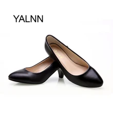 Frauen leder med heels Pumps Schuhe Klassische Neue Hochwertige Schuhe Schwarze Pumps Schuhe für Büro Damen