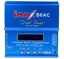 Newest iMAX B6 AC B6AC Lipo NiMH 3S RC Battery Balance Charger with B6AC EU / US Universal Power Cord Power Cable