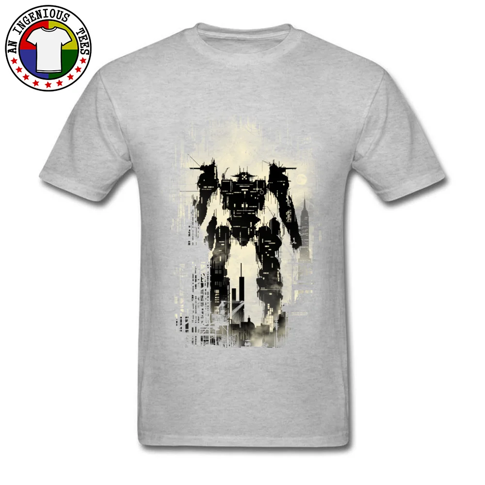 The Builder Printed On Tops T Shirt Short Sleeve for Men Pure Cotton Summer/Autumn Crew Neck T Shirt Design Sweatshirts Funny The Builder grey