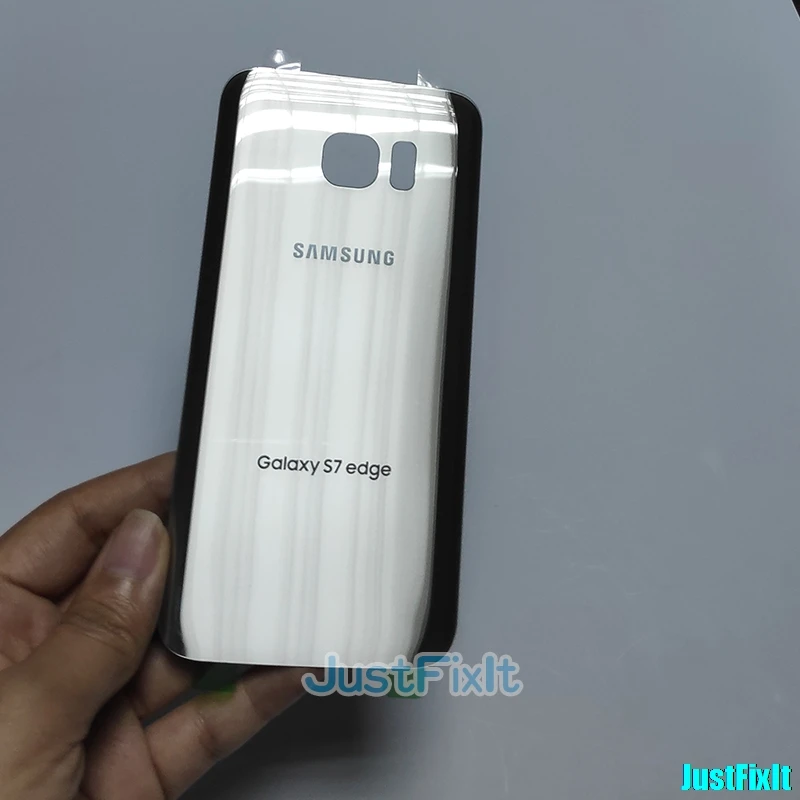 Сменный Чехол для батареи для SAMSUNG Galaxy S7 edge G930A G930F G935F G935A задняя крышка для батареи Задняя стеклянная крышка корпуса чехол