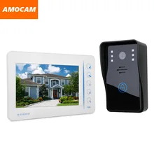 7″ Color Touch Monitor Video door phone Intercom Doorbell System IR Night Vision Camera support 4 Channel CCTV Camera