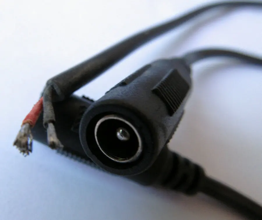 2 шт. 22AWG прямой DC 5 5/2 1 мм розетка с одним наконечником штекер питания Кабельный