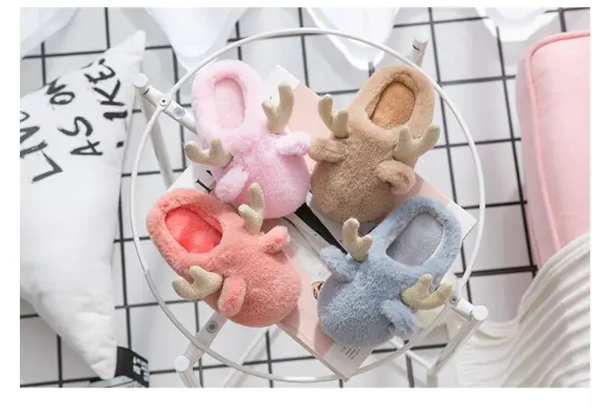 Bonito dos Desenhos Seguros e Confortáveis Itens Promocionais Presente Inverno Infantil Unisex Bebê Animados Orelhas Chinelos 2020 8 bebê bonito dos desenhos animados orelhas chinelos