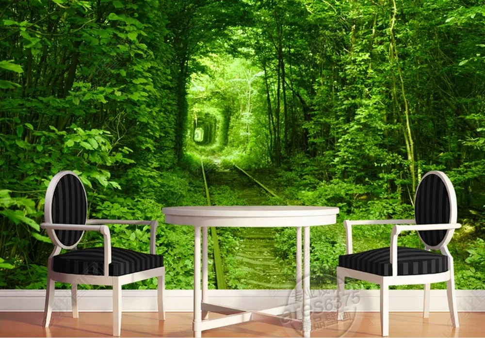 

3d wallpaper scenery for walls Custom 3d background Landscape trees and trees murals wallpaper for bathroom