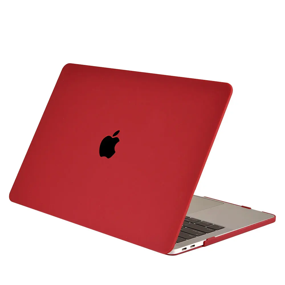 

Solid color cream laptop case matte has logo for macbook case Pro 15 13 Air 11.6 13.3 retina Waterproof fallproof PVC plastic