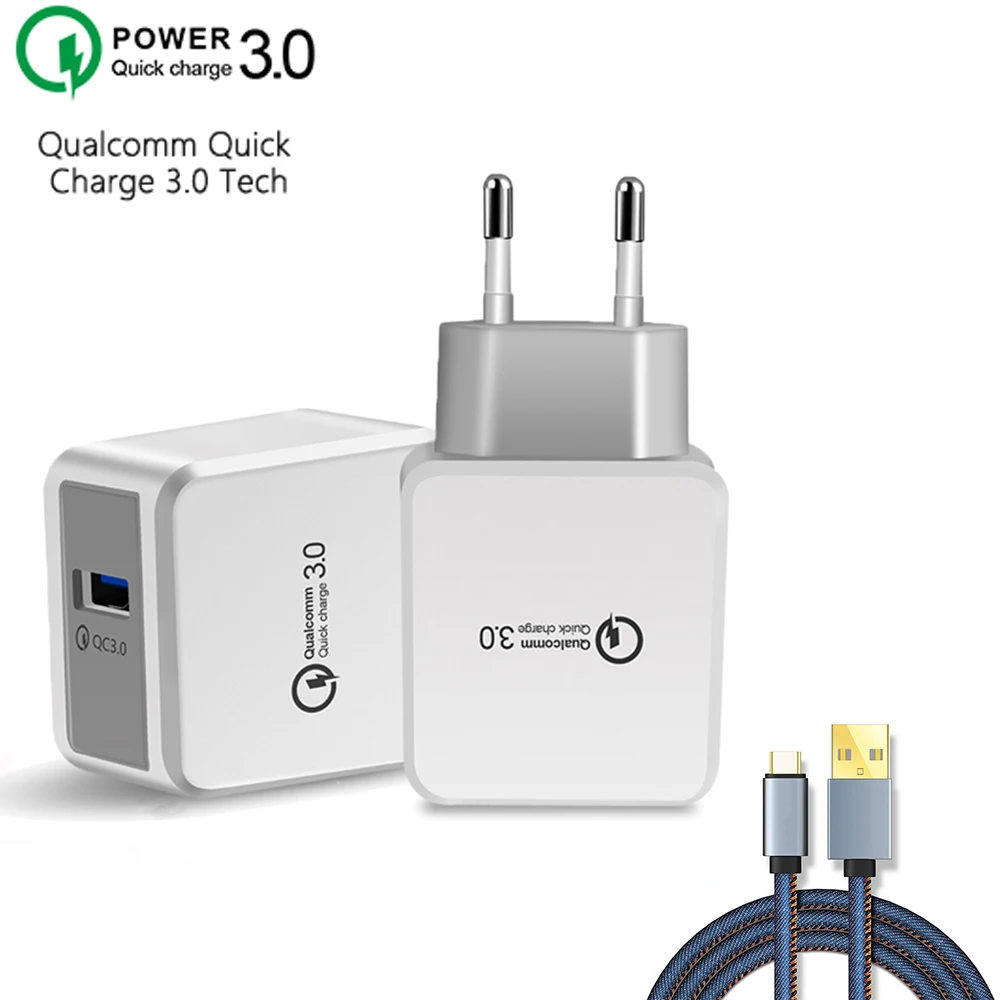 

QC3.0 Fualcomm Quick Charger 3.0 EU/US Plug Fast Wall Universal Mobile Phone USB Charger adapter For iPhone 6 Samsung Xiaomi max