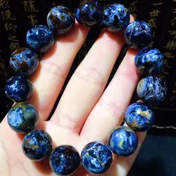 Natural 100% Namibia Pietersite Blue Yellow Beads 15mm Gemstone Round Bead Bracelets Man Women AAAAA Drop Shipping Natural 100% Namibia Pietersite Blue Yellow Beads 15mm Gemstone Round Bead Bracelets Man Women AAAAA Drop Shipping