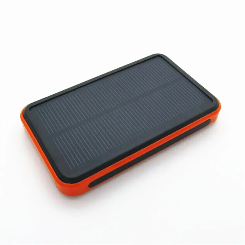 Colaier impermeable Solar Real 10000 mAh Dual USB cargador de batería externa de polímero lámpara de luz al aire libre Powerbank Universal