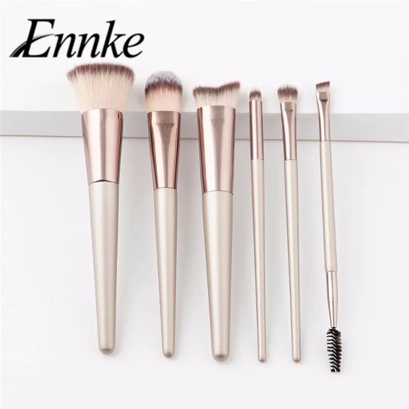 

2019 professional kabuki Foundation Nose Eye Shadow brush set 6PCS Make up Brushes set oval makeup brush cleaner cosmetics tools