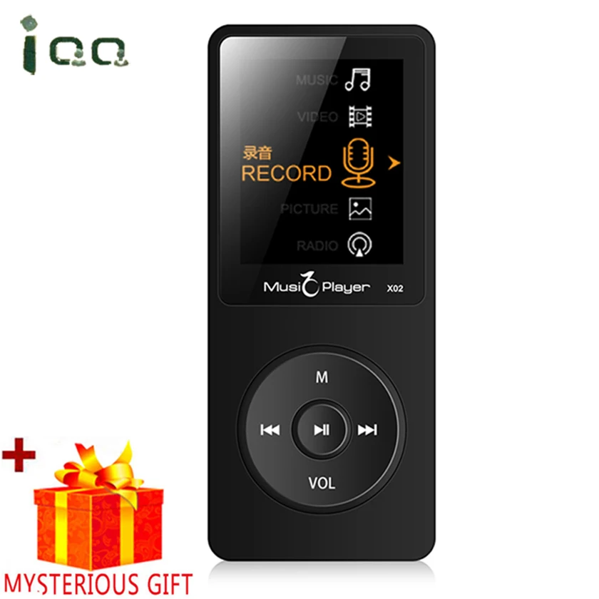 IQQ X02 Портативный Динамик без потерь цифровой Спорт Экран Hifi аудио Mp 3 мини Музыка