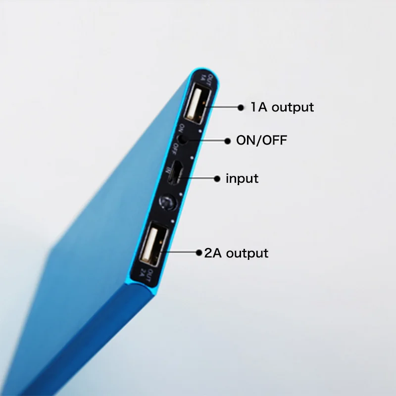 imágenes para De Metal Ultra Delgado Banco de la Energía 10000 mah Cargador Portátil Powerbank Batería Externa 2 USB para todo el Teléfono Envío Rápido imágenes para De Metal Ultra Delgado Banco de la Energía 10000 mah Cargador Portátil Powerbank Batería Externa 2 USB para todo el Teléfono Envío Rápido