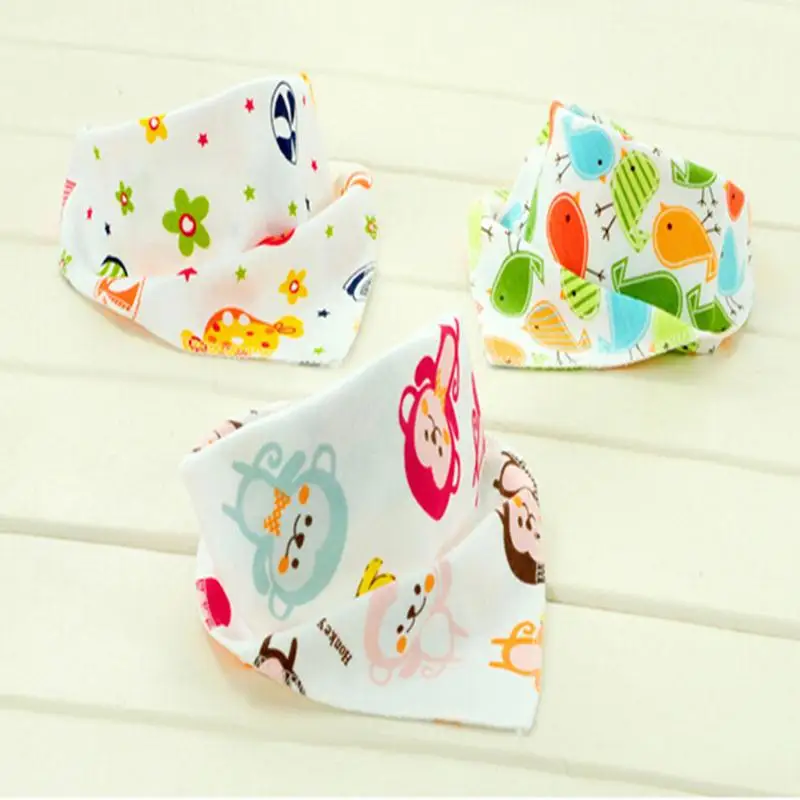 3PCS Baby Bibs 25Patterns 100 Cotton baby bandana Head Scarf bandana