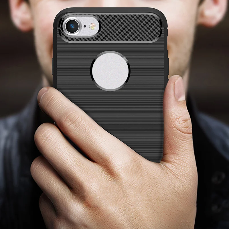 

Phone Case For Samsung Galaxy S8 S6 S6 Edge S7 S7 Edge S8 S9 Plus Carbon Fiber TPU Drawing Material Phone Cases Cover Shockproof