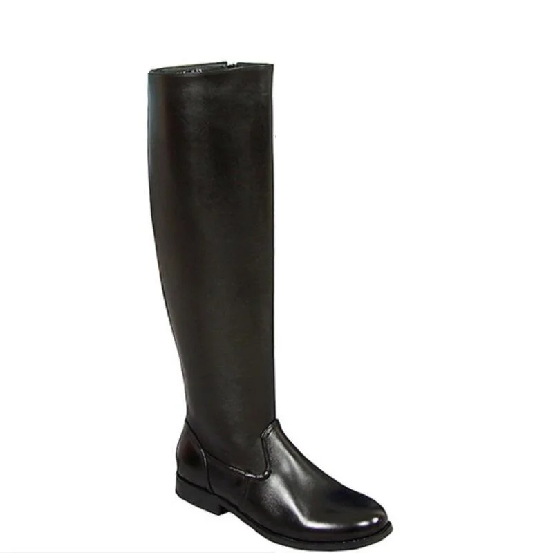 men's flat heel boots