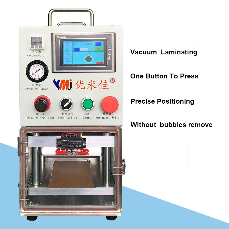  YMJ Vacuum OCA Laminating Machine For Sumsung Edge S6 S6+ S7 S8 S8+ S9 S9+ Note8 Curved Edge Touch 