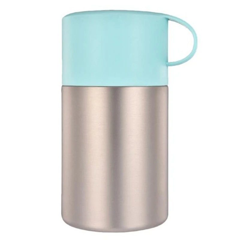 

LBER 600Ml Stainless Steel Vacuum Bottle Food Jar Braised Beaker Thermal Stew Pot Insulation Soup Thermoses With Portable Fold