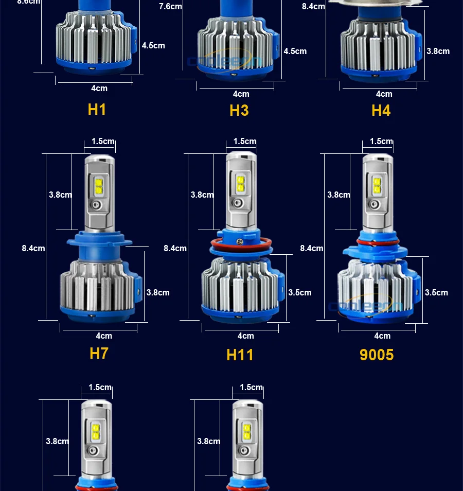 LED car headlight lamp bulb headlamp lighting (14)