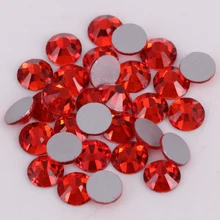 Boa qualidade ss3-ss34 luz siam plana volta cola da arte do prego em strass não quentes do reparo