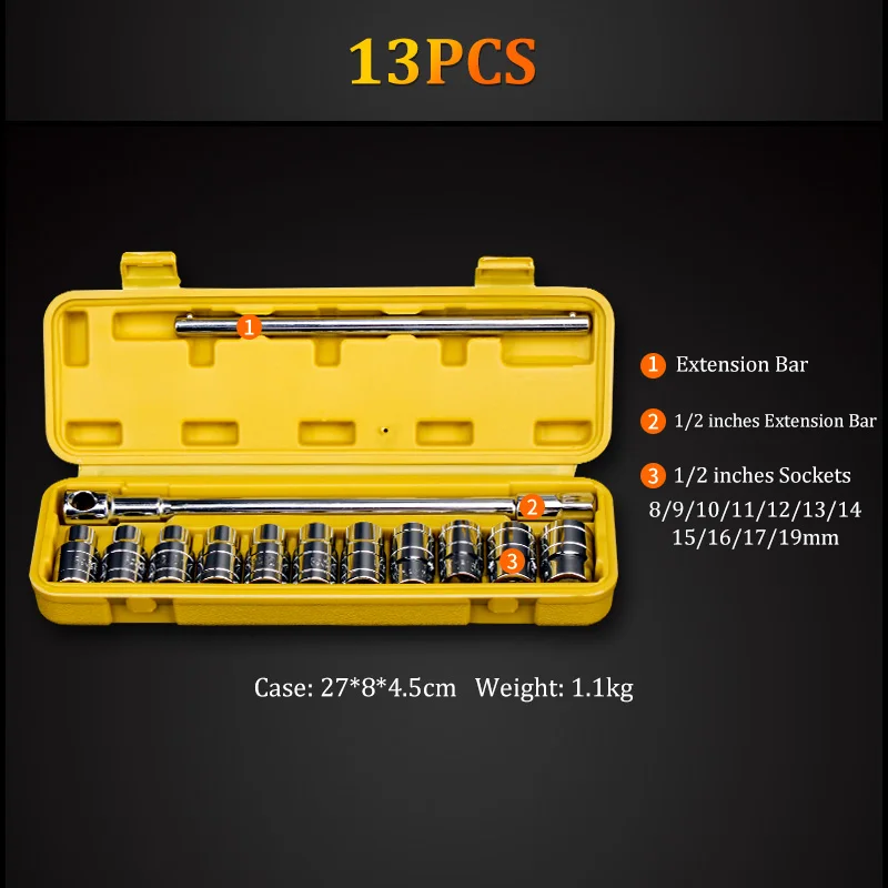 20pcs Professional Car Repair Tool Kit Auto 1/4-inch Socket Bits Set 20pcs Professional Car Repair Tool Kit Auto 1/4-inch Socket Bits Set