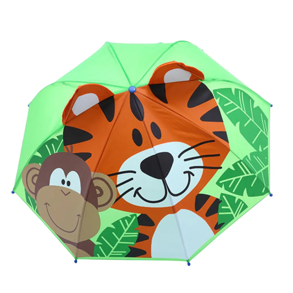 3D мультфильм Дети анимация зонтик открытый детский чехол зонтик для защиты от солнца и дождя УФ лучи Мальчики зонтики для девочек#15/6 - Цвет: G