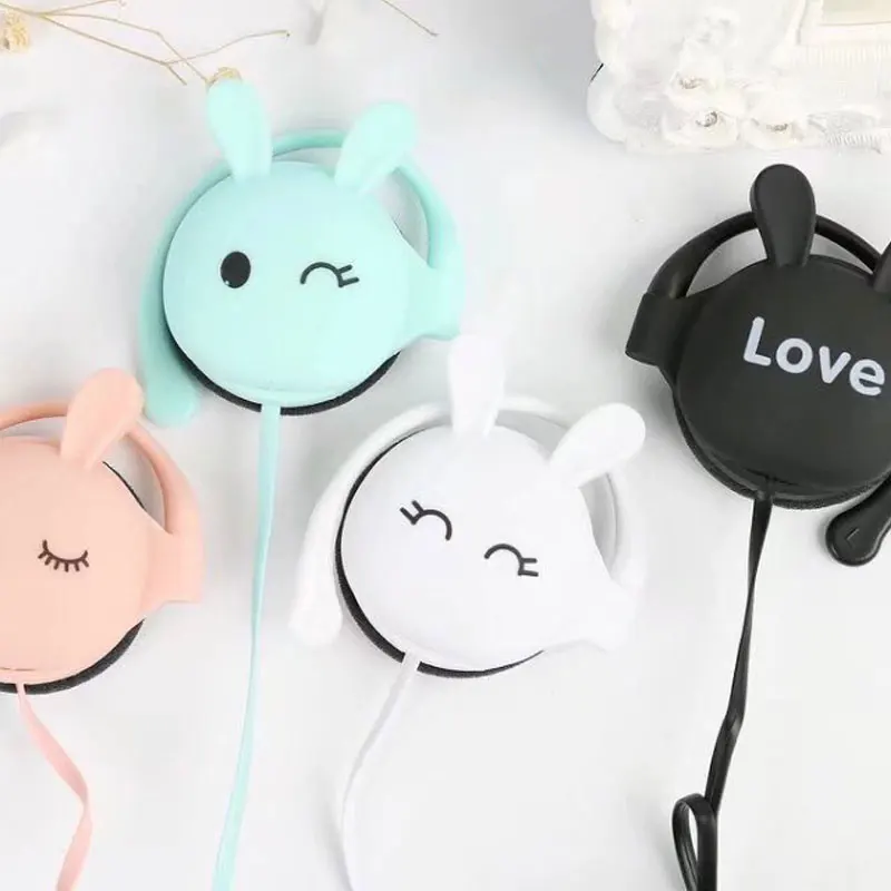 Cute-Rabbit-Cartoon-Stereo-Earphone-Headphone-with-mic-3-5mm-Ear-hook-Sports-Headset-for-Girls