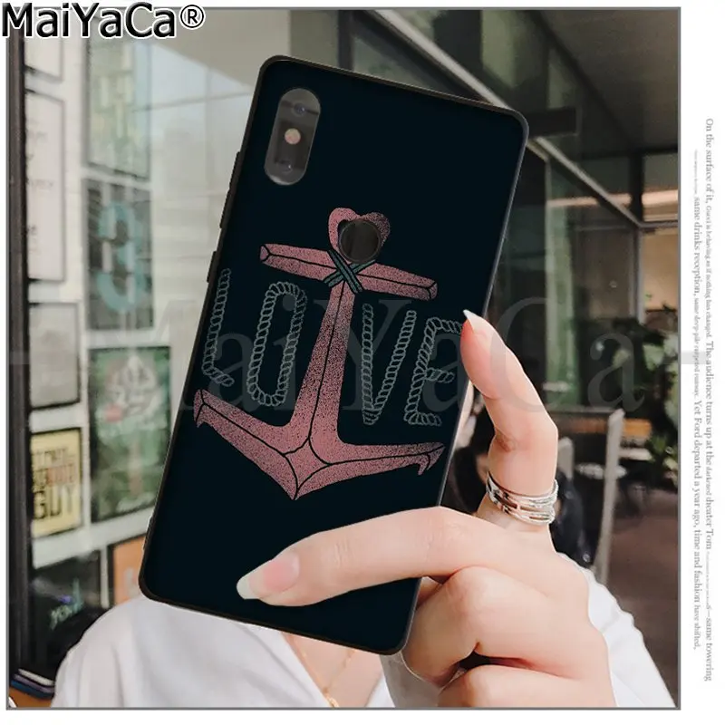 Мягкий чехол MaiYaCa из ТПУ с рисунком навигатора якоря для Xiaomi Redmi 5 5Plus Note4 4X Note5 6A Mi 6