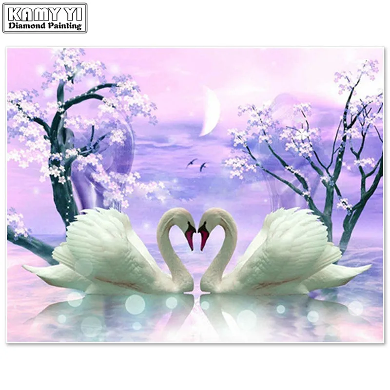 EverShine-5D-Diamond-Embroidery-Sale-Swans-Animal-Full-Square-Diamond-Painting-Cross-Stitch-Kit-Diamond-Mosaic