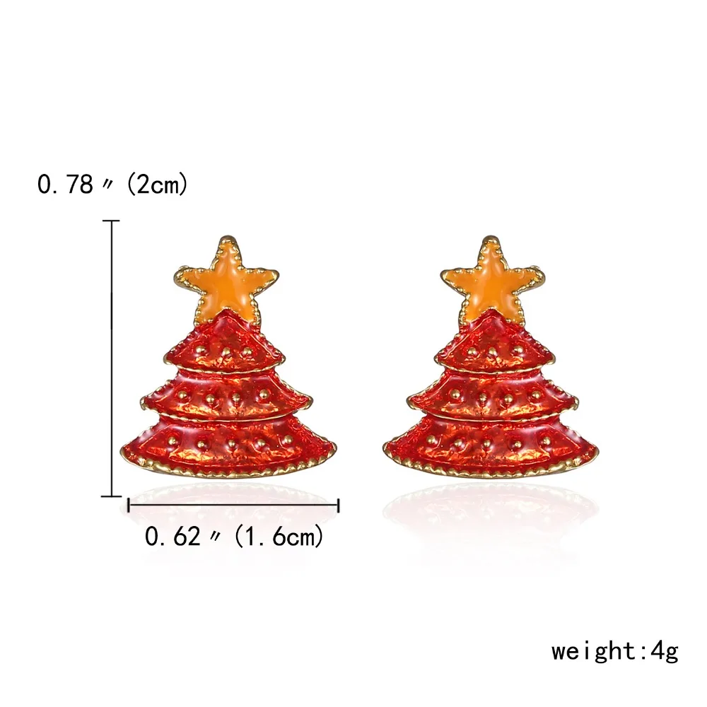 Новое поступление, модные серьги, Рождественская елка, снеговик, рождественские серьги для женщин, вечерние, подарок на год