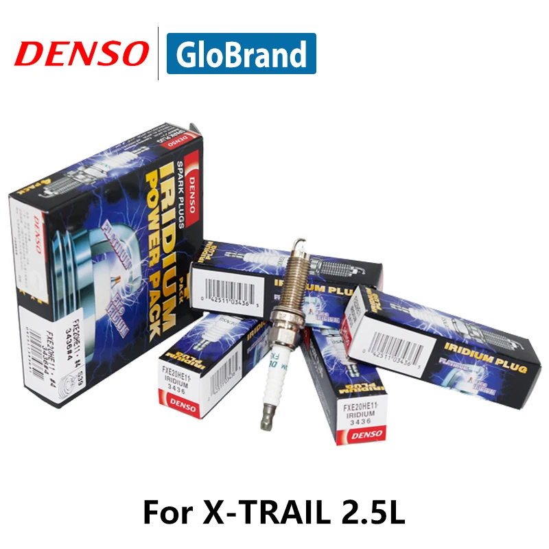 4pieces/set Denso Car Spark Plug For Nissan Xtrail 2.5l Double Iridium