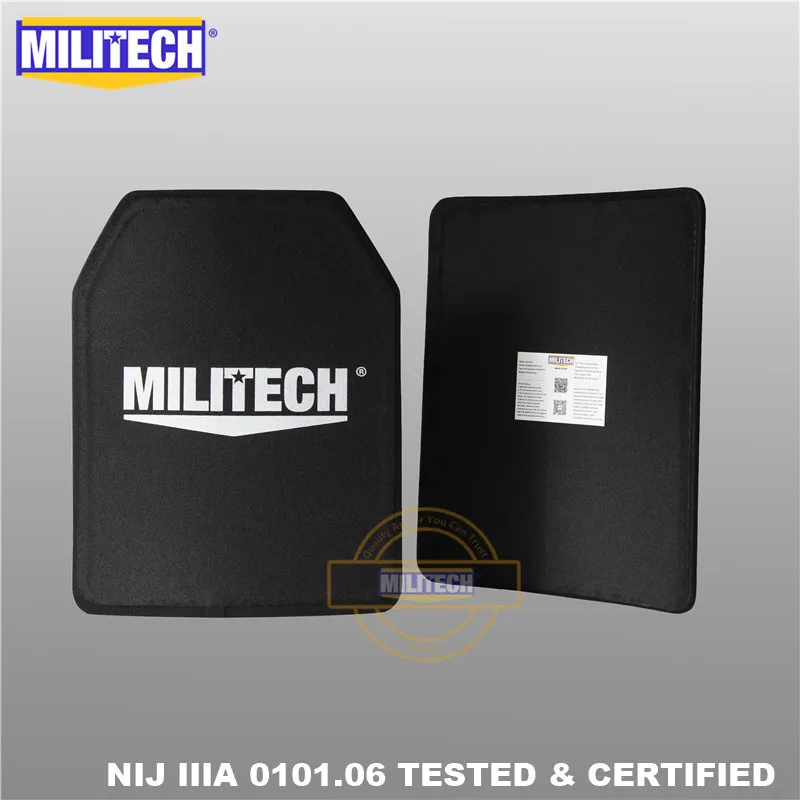 MILITECH Два шт Пара Набор 11 ''x 14'' 280*350 мм NIJ IIIA 3A Ультра легкий вес баллистическая панель пуленепробиваемый рюкзак пластина