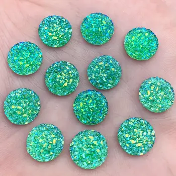

12mm AB Color Rhinestone Buttons Shiny Round Resin Rhinestone Crystals Flat back Stones Strass DIY 480PCS -A556*5