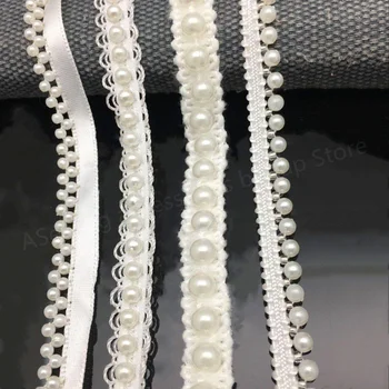 

Hot sell 2-10m Fishing Line Artificial Imitation Pearl Beads Chain Garland Flowers For Wedding Bridal Bouquet 5BB5498