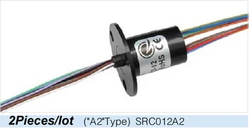 

2PCs Cap Type Capsule Diameter 12.5mm 12.4 Electric Condutive Slip Ring Rotary Connector 12 Wires 2A/ with Flange