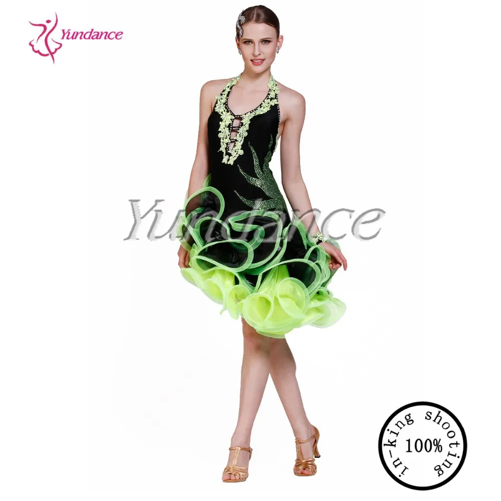 Модное новое платье для соревнований по танцам Румба для женщин L-1303