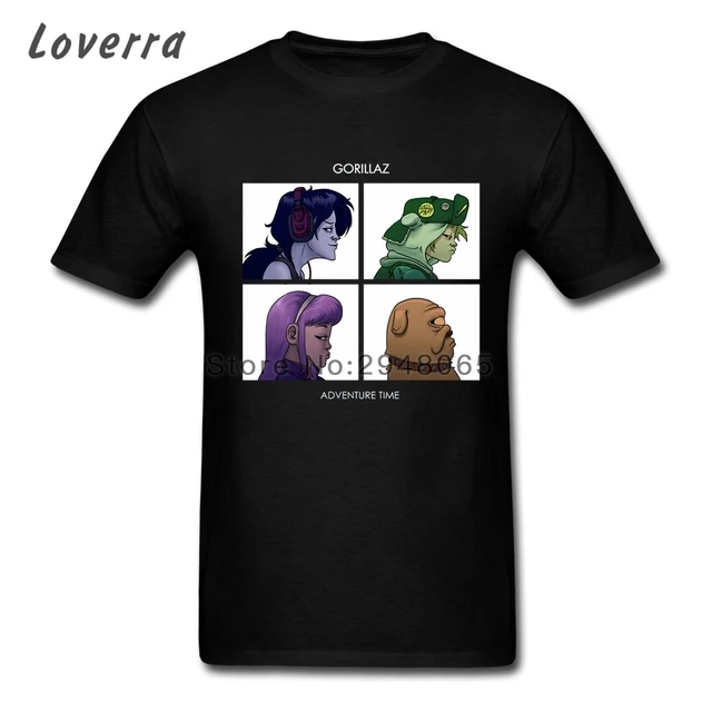 Gorillaz Camisas Adventure Time TShirt Man O-Neck Unicorn Cotton Short Sleeve Male T Shirt Jersey Hip Hop Tee Shirt Homme _ - AliExpress Mobile