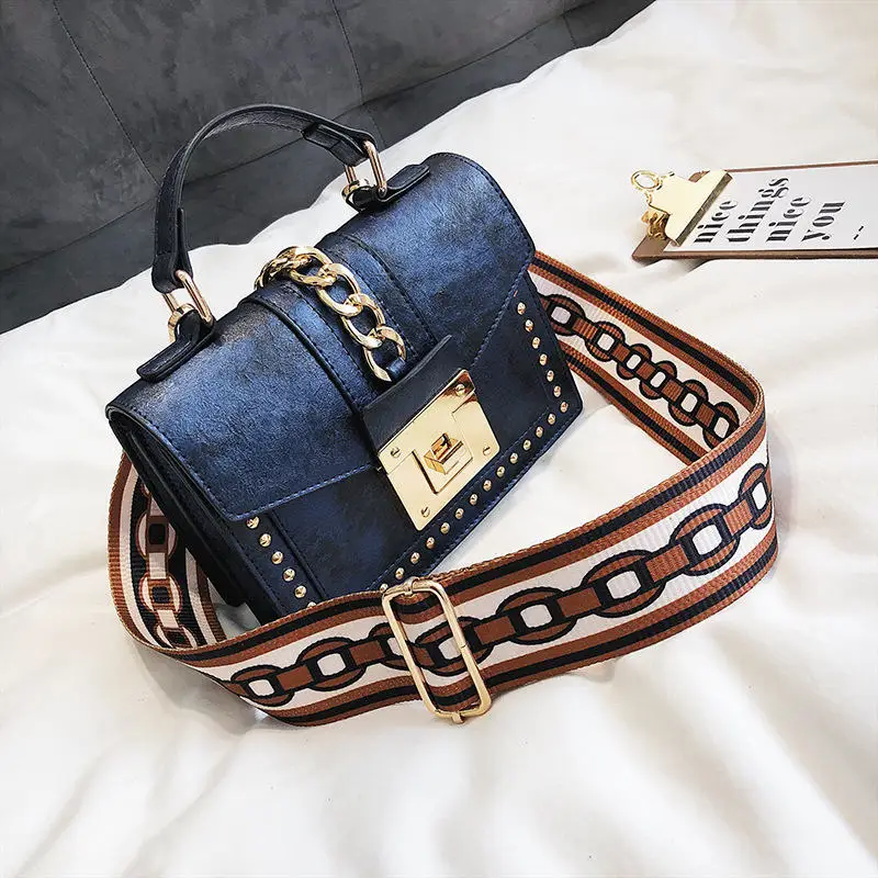 

Amberler High Quality PU Leather Handbags Women Shoulder Bag New Fahion Ladies Crossbody Bag Luxury Female Small Rivet Flap Bags