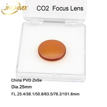 JHCHMX CO2 China Lente de Foco PVD ZnSe Lente Dia.25mm FL.25.4/38.1/50.8/63.5/76.2/101.6 /127 milímetros 1.5