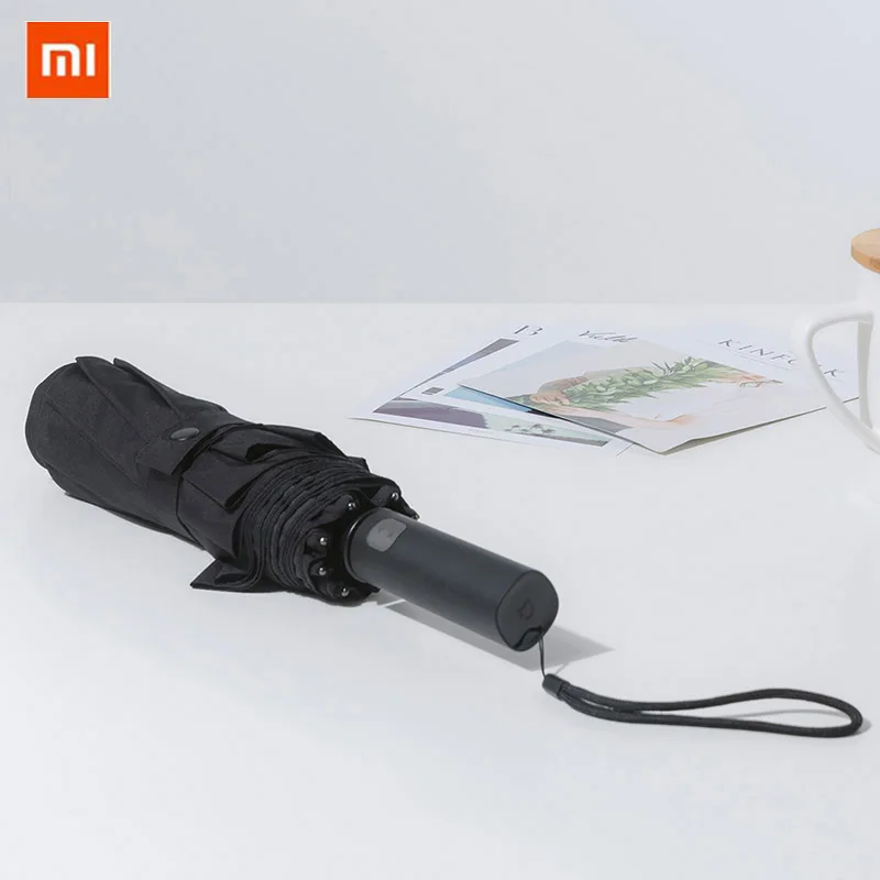 Xiaomi Mijia автоматический Солнечный дождливый Bumbershoot алюминиевый ветрозащитный водонепроницаемый УФ зонтик лето зима зонт