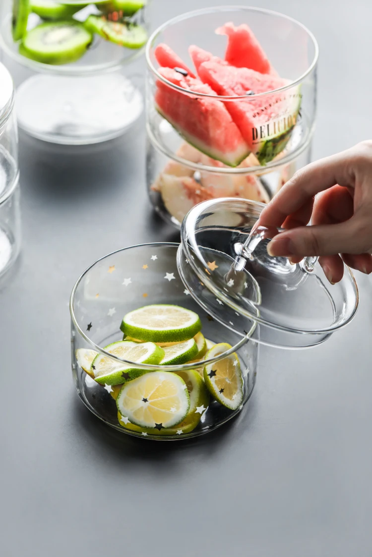 1 шт скандинавские термостойкие стеклянные банки для хранения Фламинго конфеты хранилище для мороженого бутылки кухня DIY салат прозрачная миска