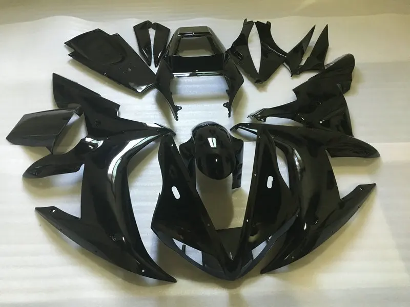 

Motorcycle Fairing kit for YAMAHA YZFR1 02 03 YZF R1 2002 2003 YZF1000 yzfr1 ABS All gloss black Fairings set+gifts YF18