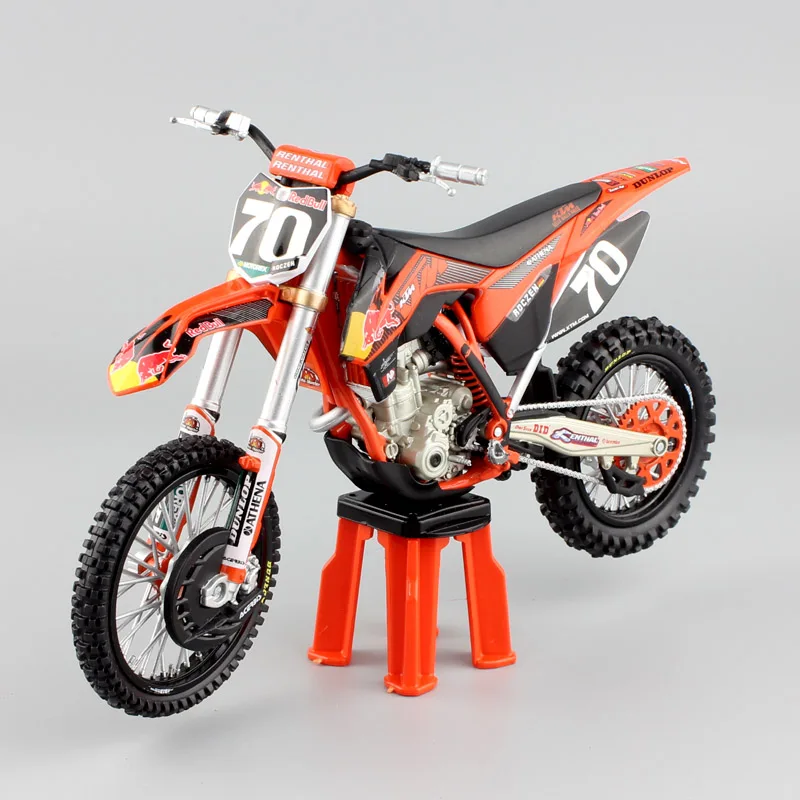 1/12 весы 2012 KTM 250 SX-F № 70 racer Кен ROEN N red bull Мотоцикл Мотокросс Байк Diecasts и игрушка транспортных средств модель эндуро