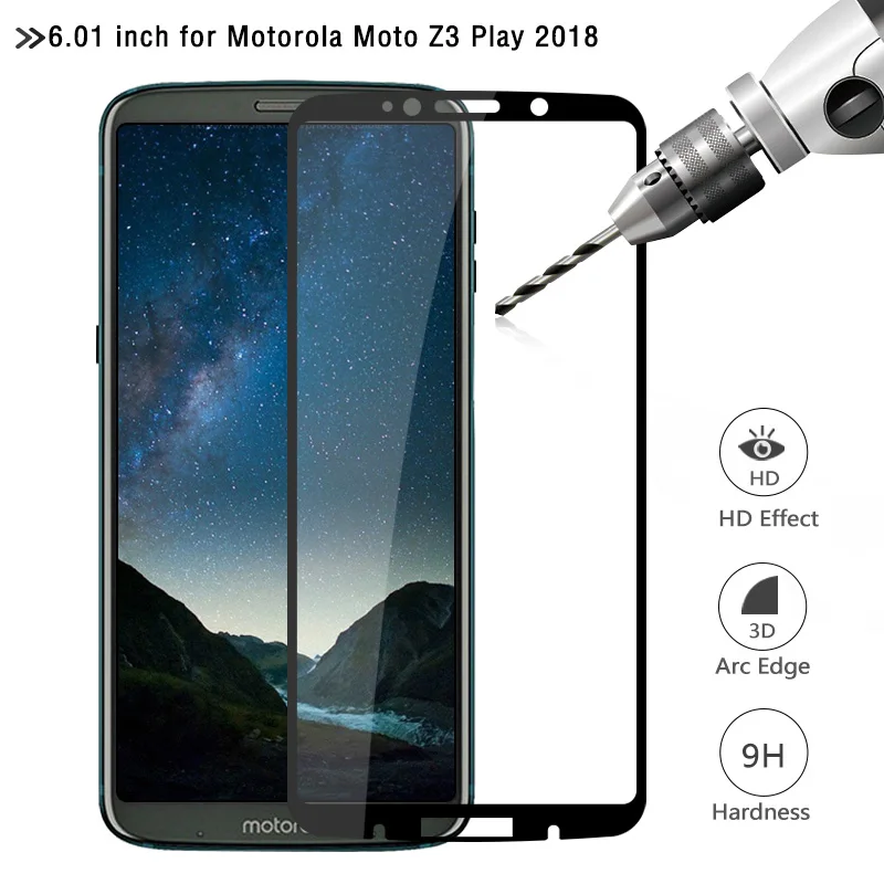Защитная пленка для Motorola Moto Z3 Play 2018 защитная из закаленного стекла | Мобильные
