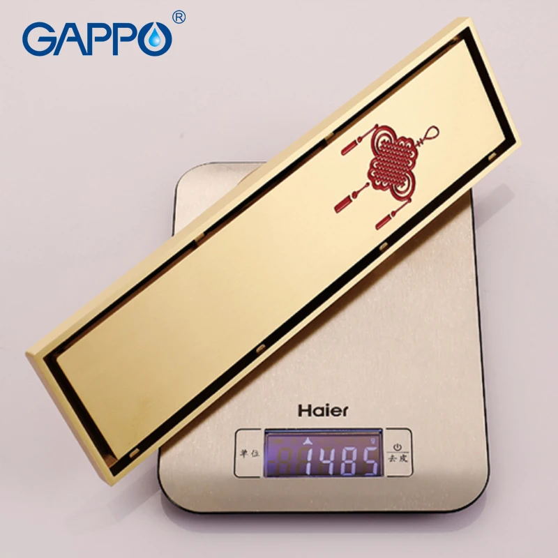GAPPO Слив для ванной комнаты напольное покрытие слив квадратное золото анти-запах ванная комната напольный слив душ сливные фильтры