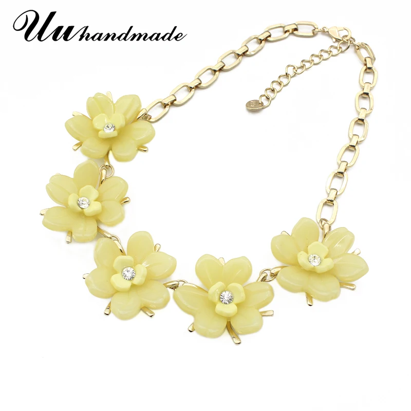 

Statement Flower necklace Women vintage Boho Maxi Pendant Necklaces Choker Collar Jewelry Christmas Gift 2017 Colar Steampunk